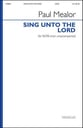 Sing Unto The Lord A New Song SATB choral sheet music cover